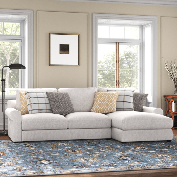 Kelly Clarkson Home 112" Wide Chenille Sofa & Chaise & Reviews Wayfair